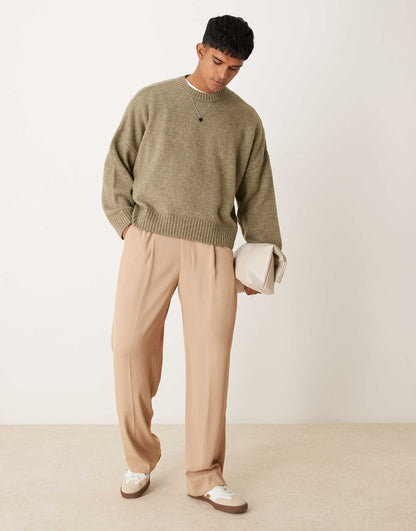 Super Oversized Boxy Fit Fluffy Knitted Jumper