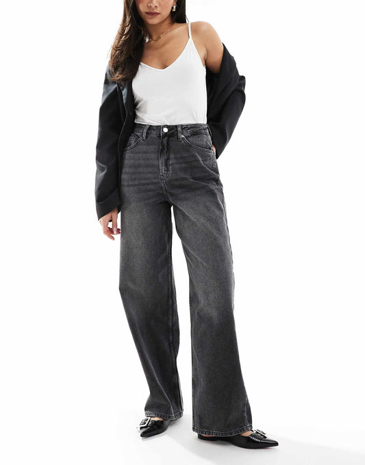 Flocked Bow Pocket Baggy Jean