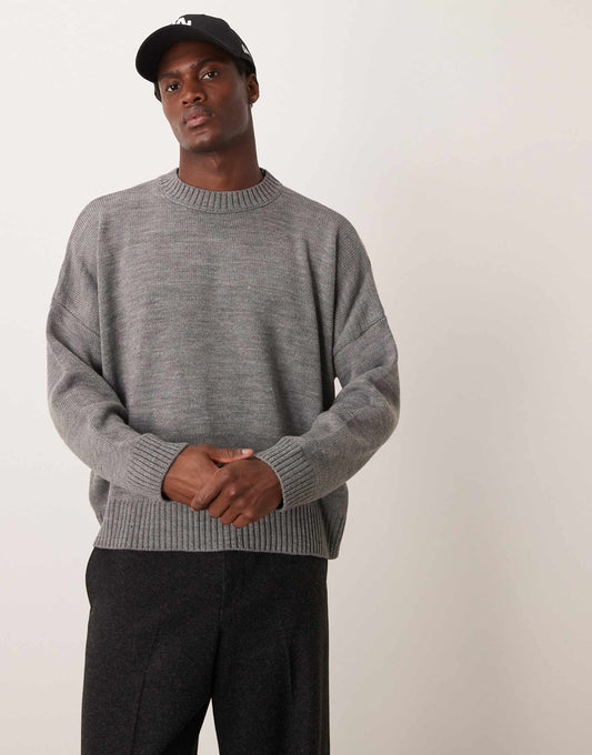 Super Oversized Boxy Fit Knitted Jumper