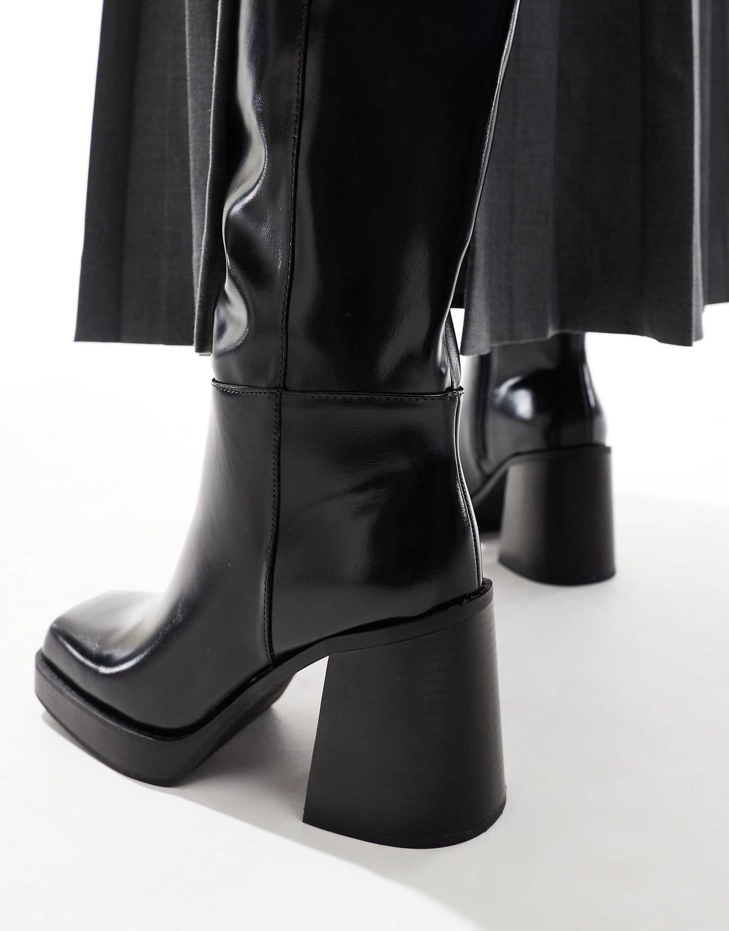 Square Toe Heeled Boot