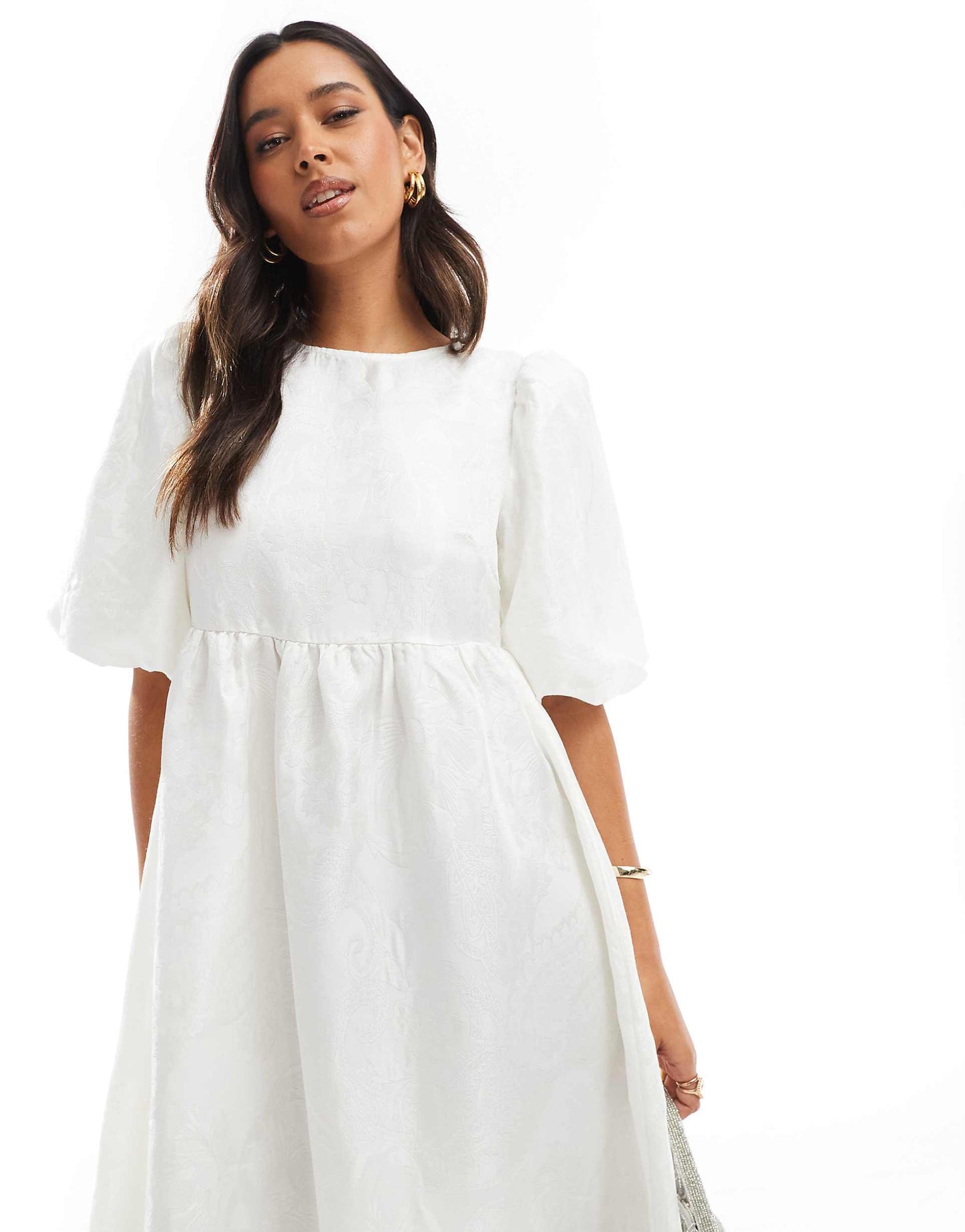 Tiered Tie-Back Midi-Dress