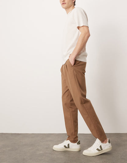 Smart Tapered Cotton Chino Trousers