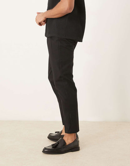 Smart Tapered Cotton Chino Trousers