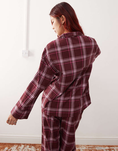 Co-Ord Flannel Pyjama Top