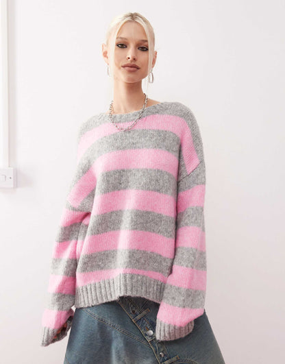 Crew Neck Knitted Sweater