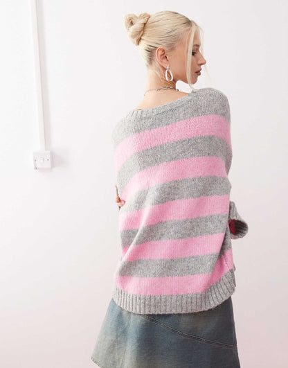 Crew Neck Knitted Sweater