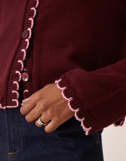 Blanket Stitch Cardigan