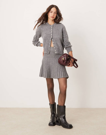 Knitted Mini Skirt Co-Ord