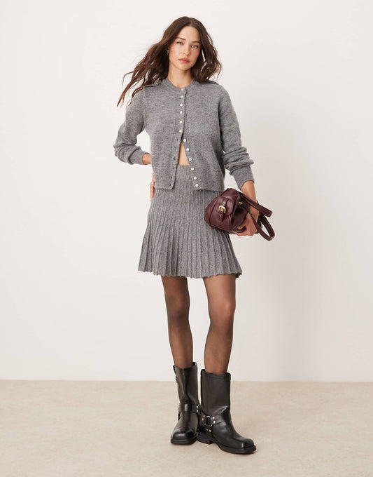 Knitted Mini Skirt Co-Ord