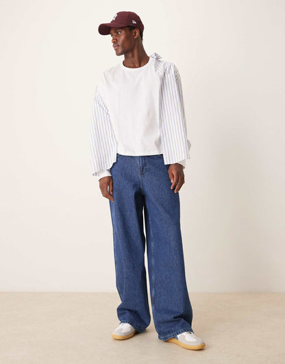 Relaxed Cropped Long Sleeve T-Shirt