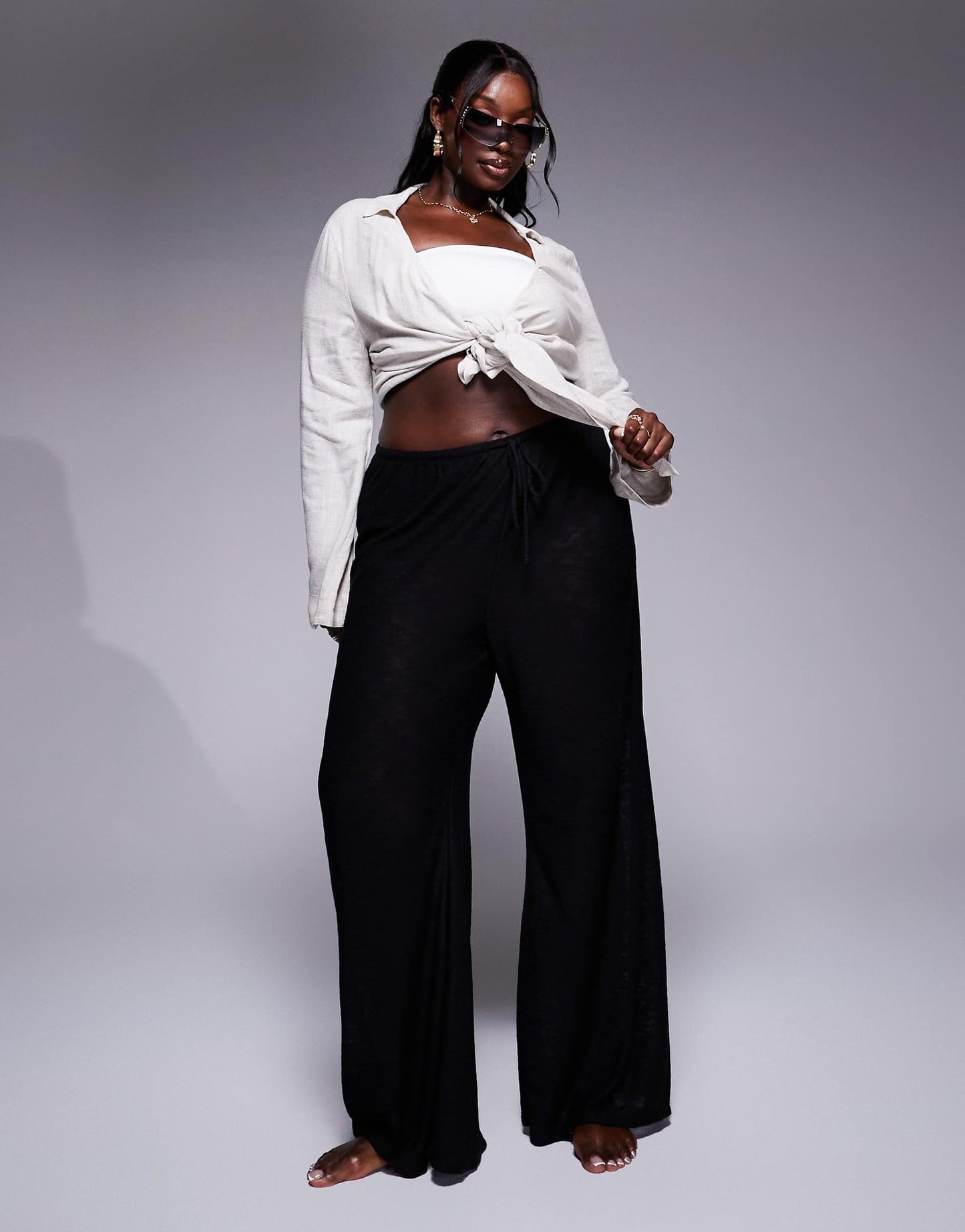 Curve Knit Beach Trouser