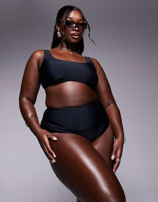 Curve High Waist Bikini Bottom