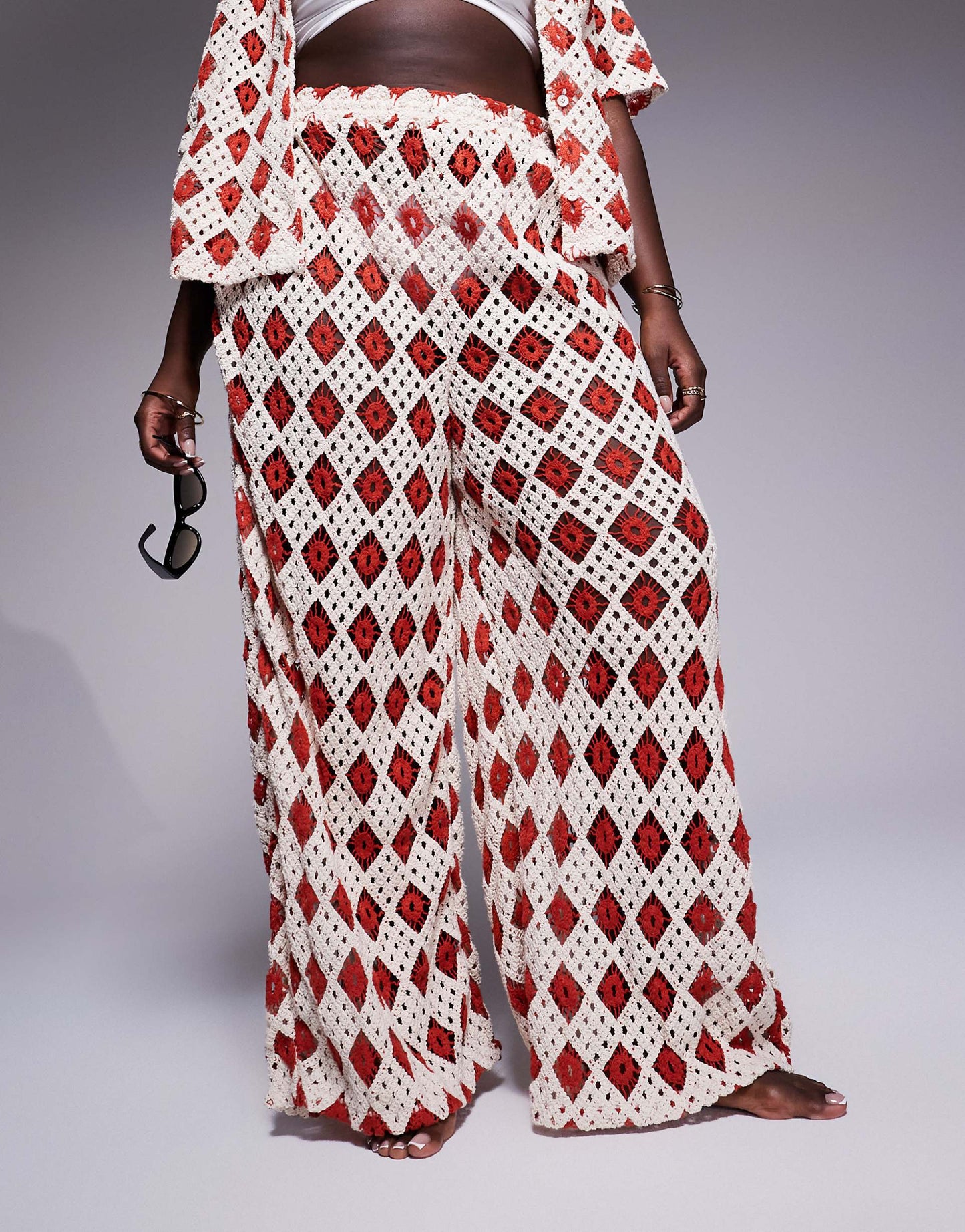Curve Crochet Beach Trouser Co-Ord