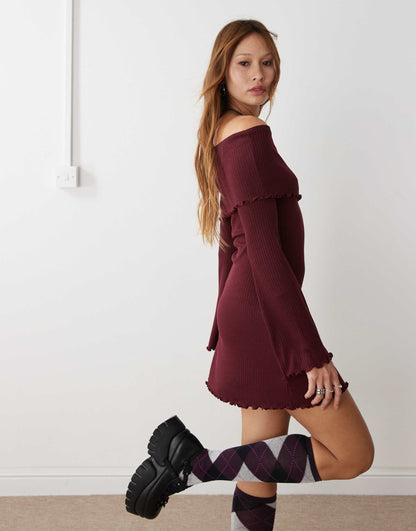 Collusion Folded Mini Dress