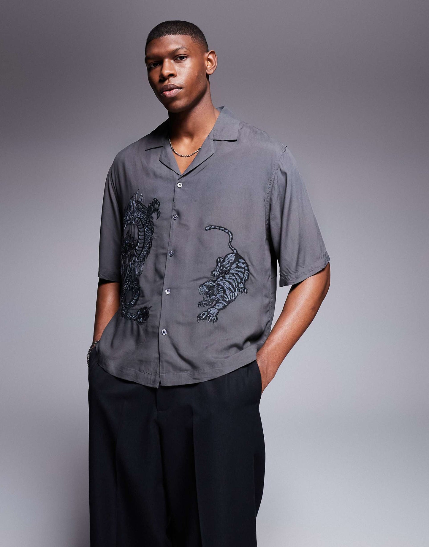 Dragon Embroidery Shirt