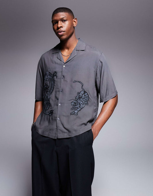 Dragon Embroidery Shirt