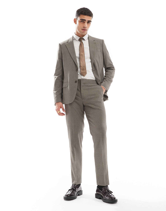 Slim Fit Suit Trousers