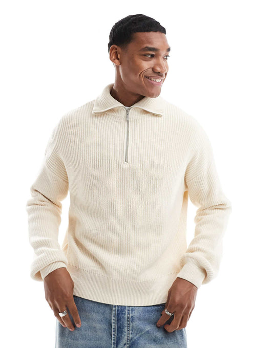 1/4 Zip Knitted Jumper