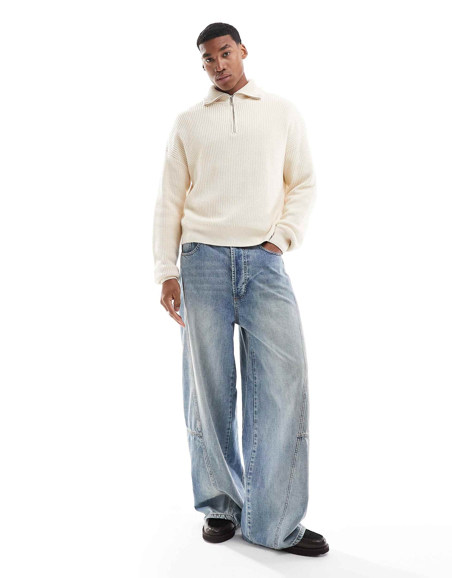 1/4 Zip Knitted Jumper