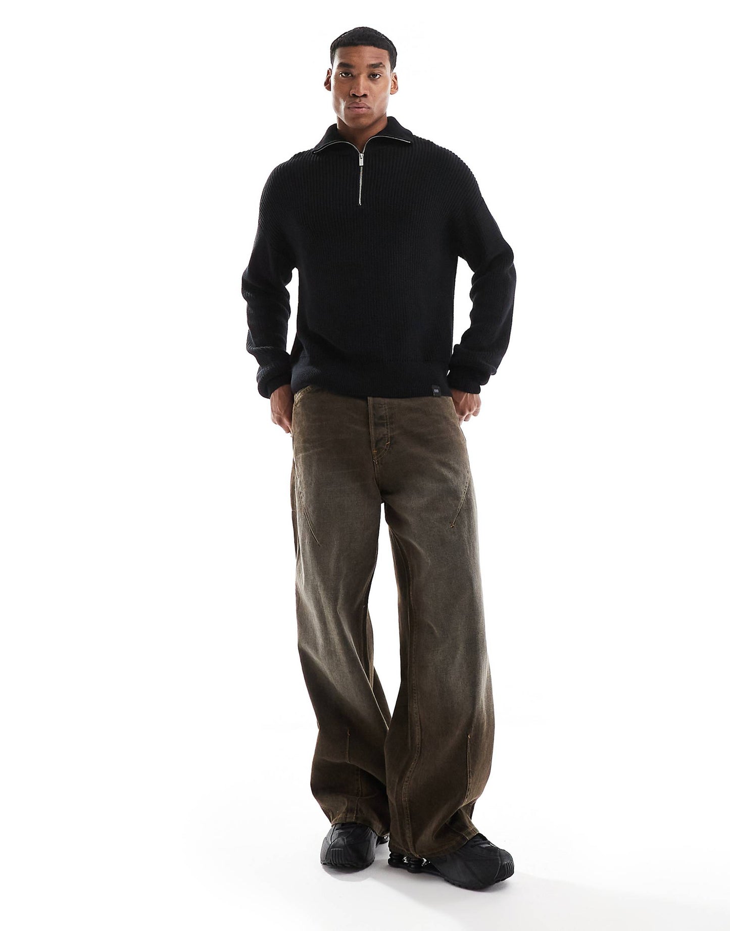 1/4 Zip Knitted Jumper