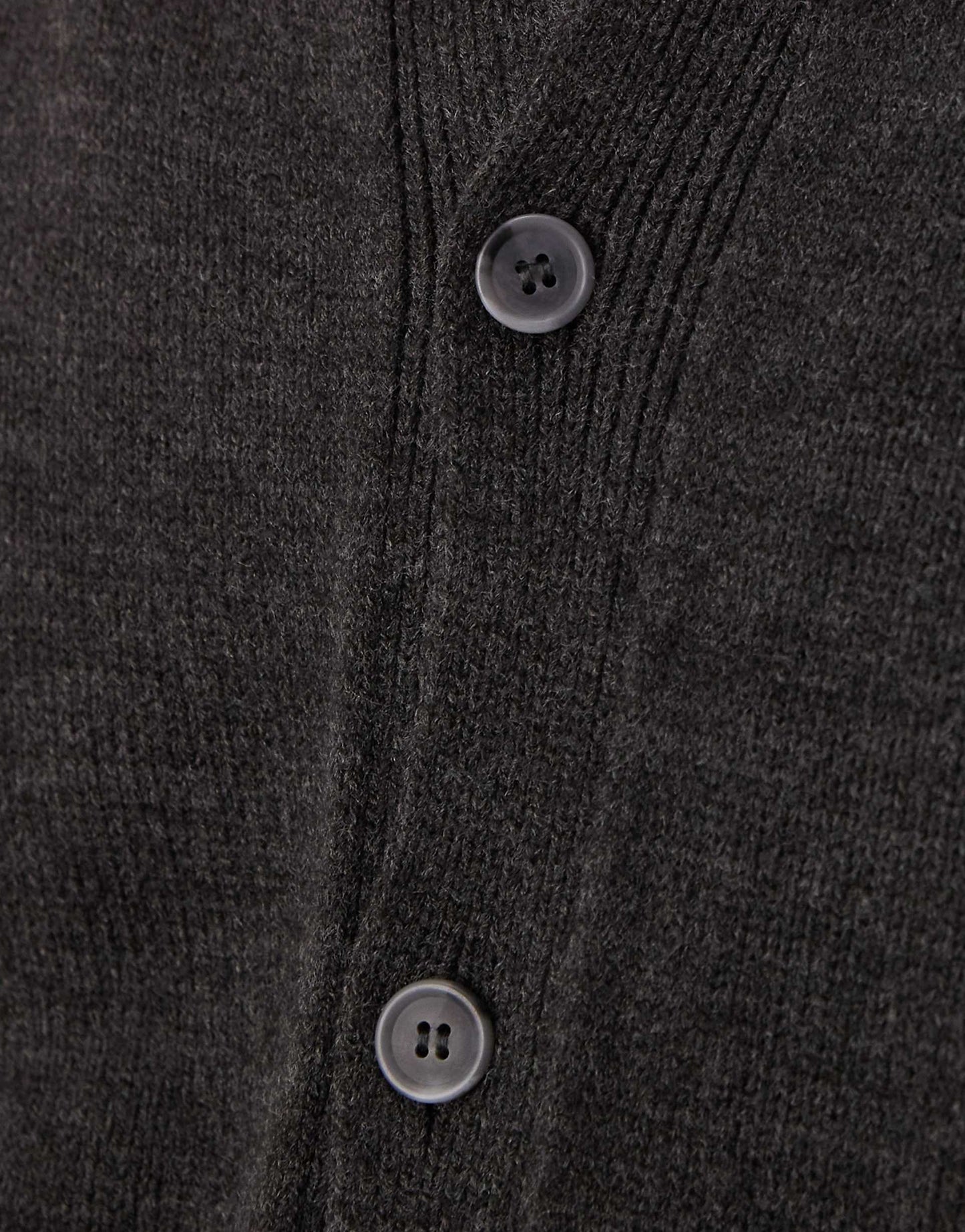 Relaxed Boxy Fit Knitted Crew Neck Cardigan