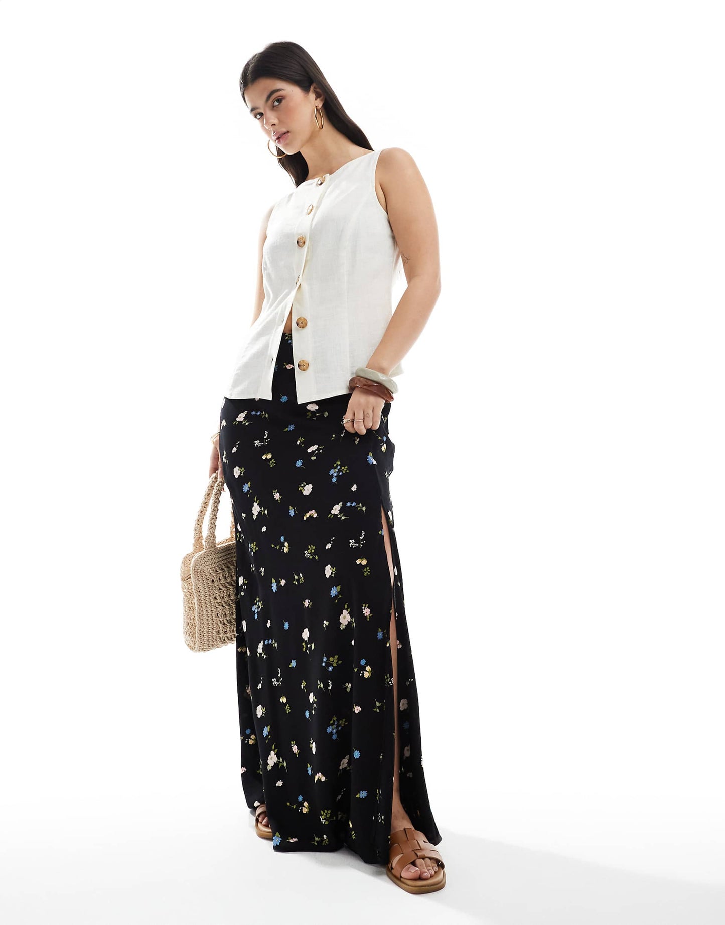 High Split Maxi Skirt