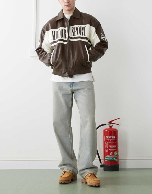 Omar Wide Relaxed Fit Straight Leg Jeans