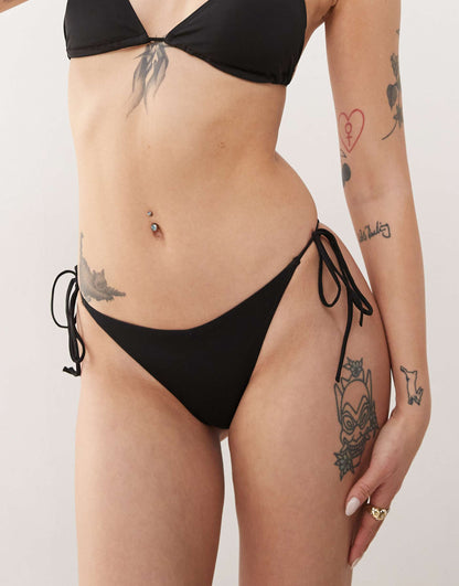 Mix And Match Tie Side Bikini Bottom