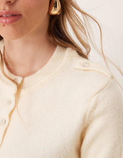 Clean Button Cardigan