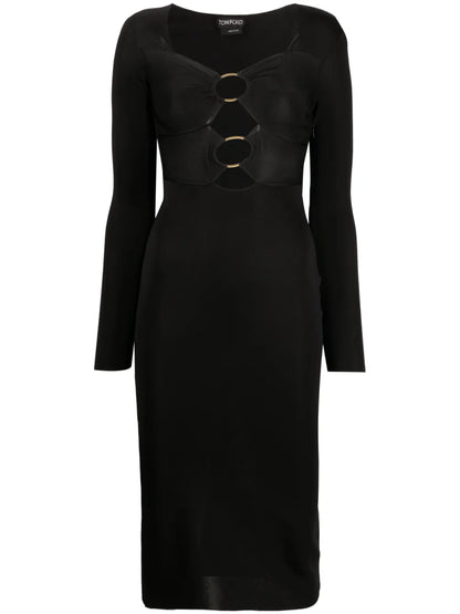 Cut-Out Midi Dress