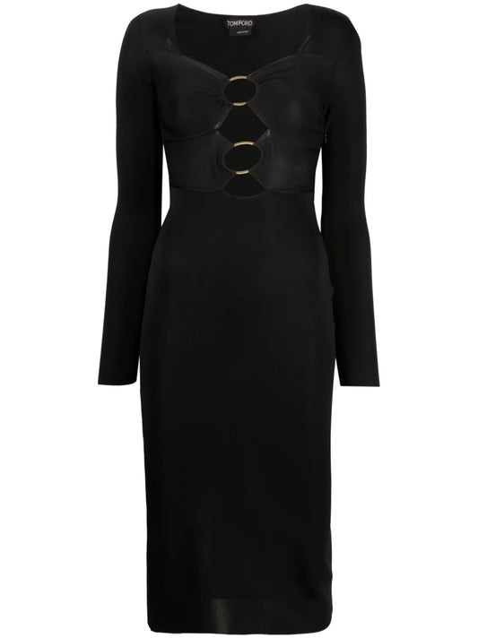 Cut-Out Midi Dress