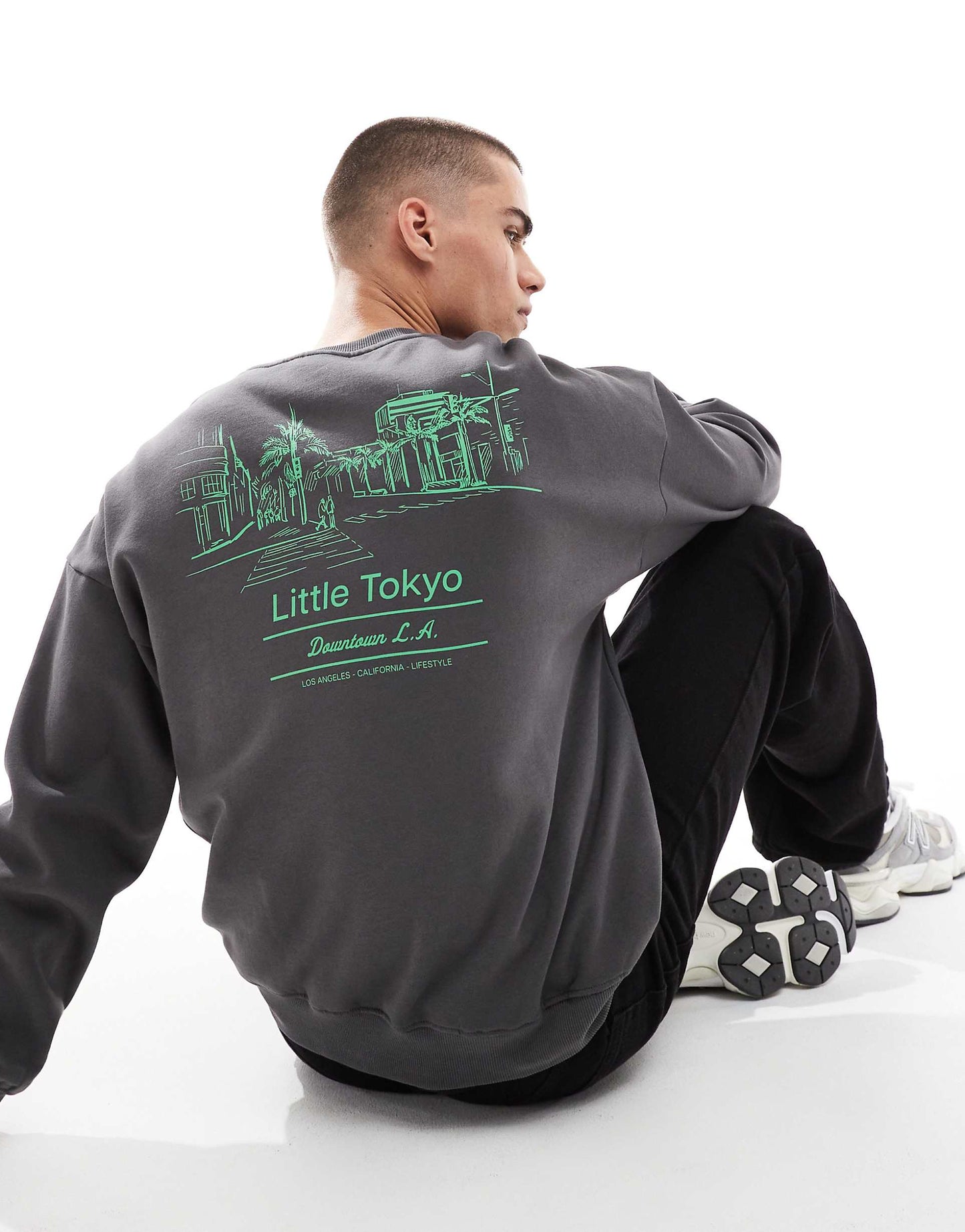 Oversized Sweat With Little Tokyo Back Print