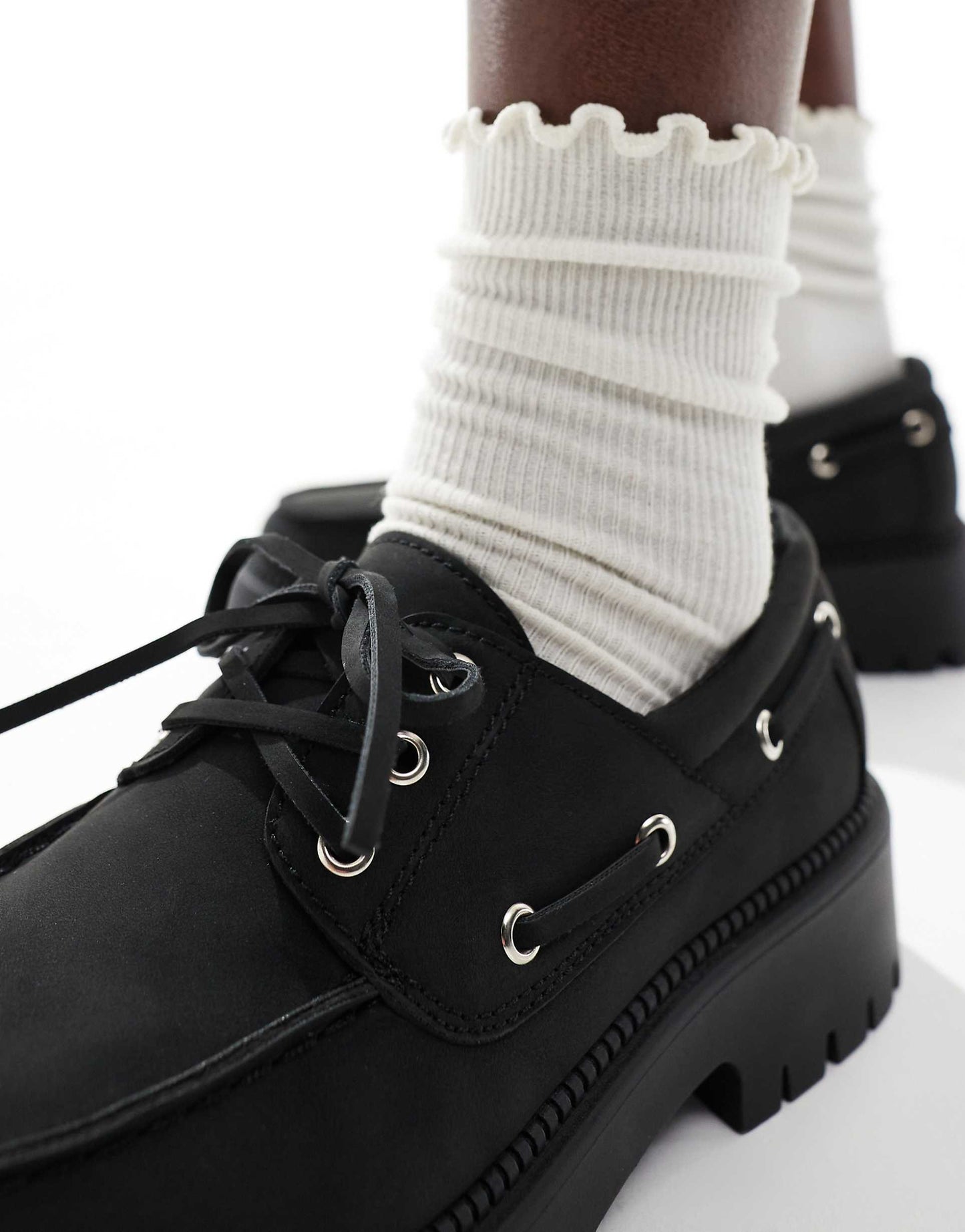 Exton Chunky Platform Boat Shoes