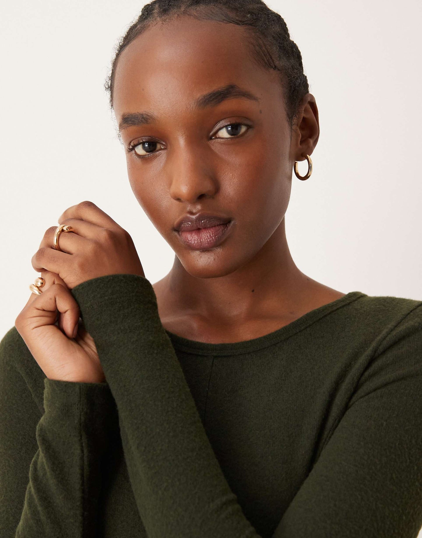 Supersoft Long Sleeve Maxi With Seam Detail