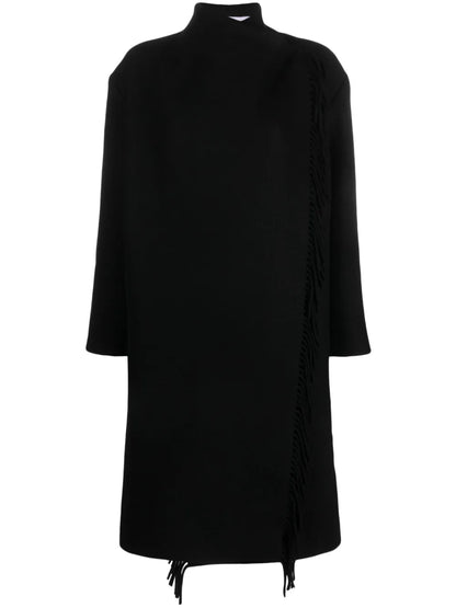 Ricky Fringed Wool-Blend Coat