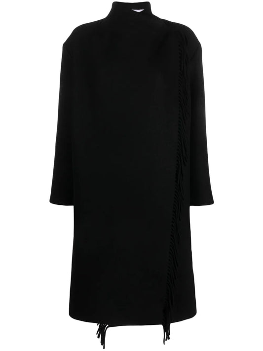 Ricky Fringed Wool-Blend Coat