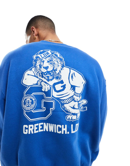 Box Fit Graphic Crew Sweater