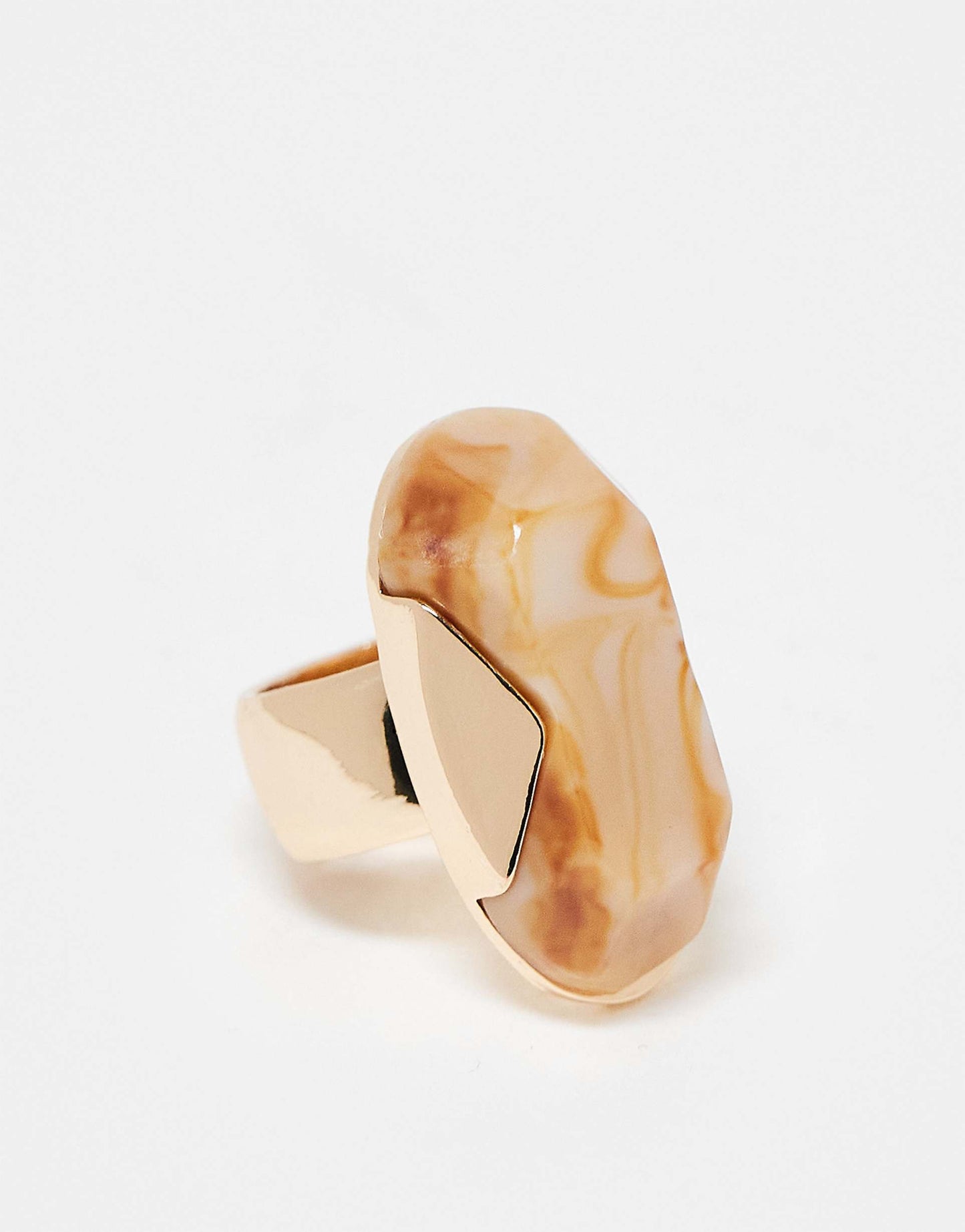 Ring With Xl Resin Stone