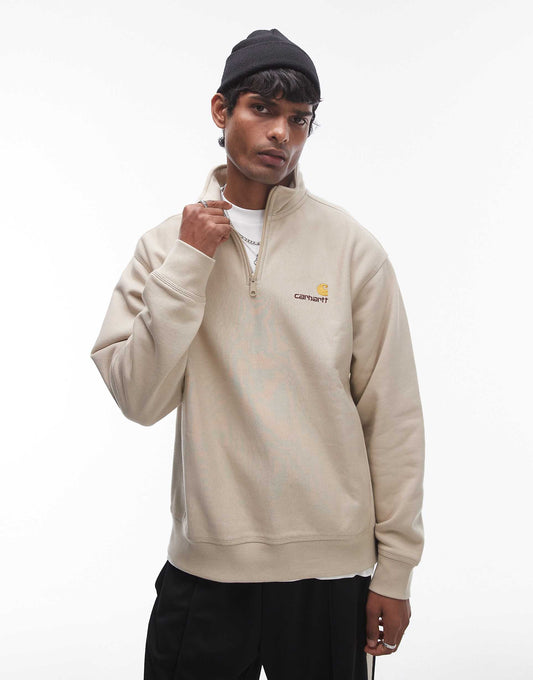 Half Zip American Script Sweatshirt