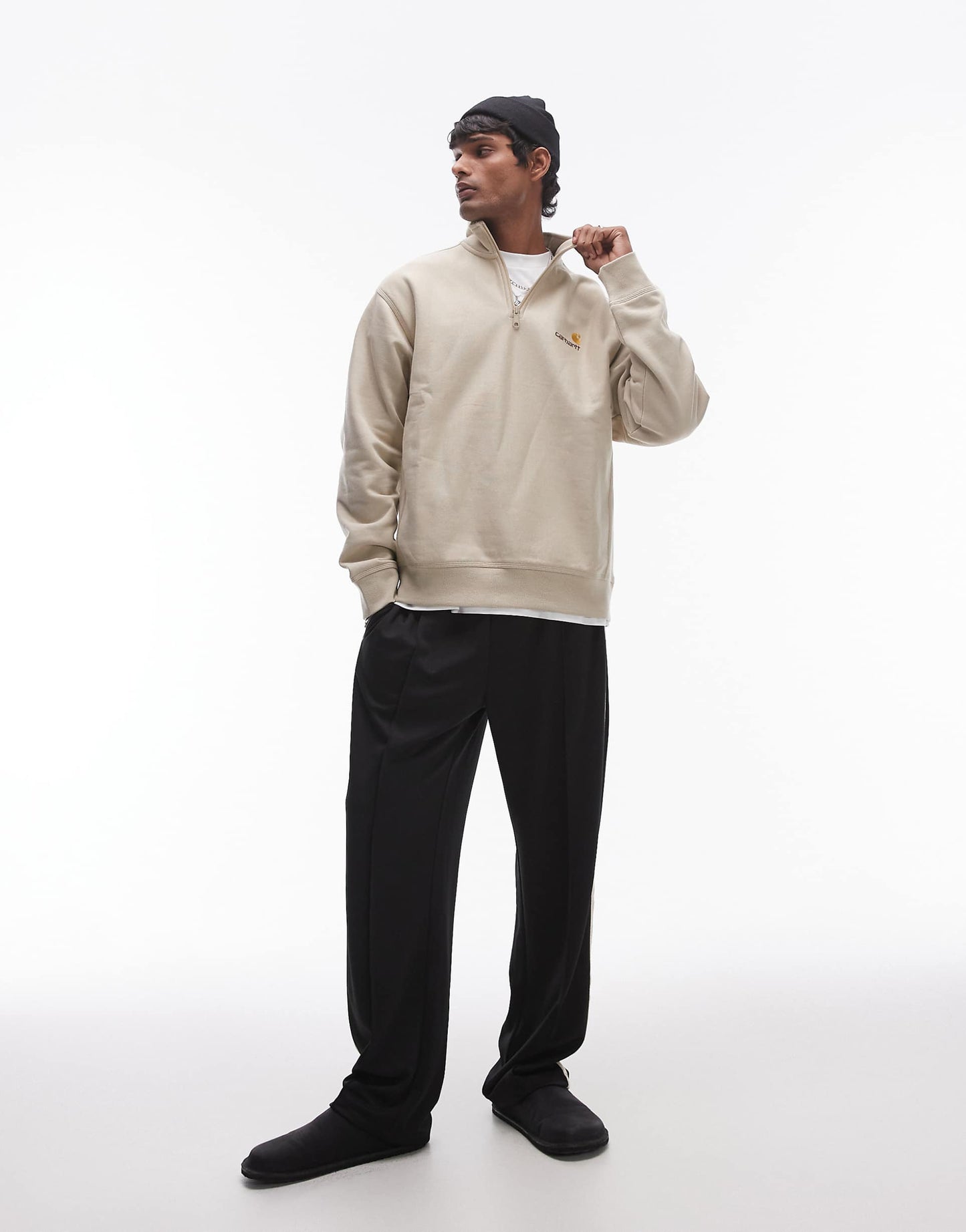 Half Zip American Script Sweatshirt