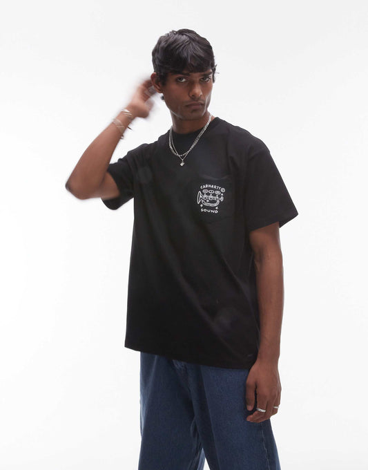 Short Sleeve Fragments Pocket T-Shirt