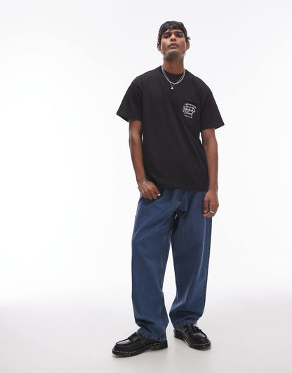 Short Sleeve Fragments Pocket T-Shirt