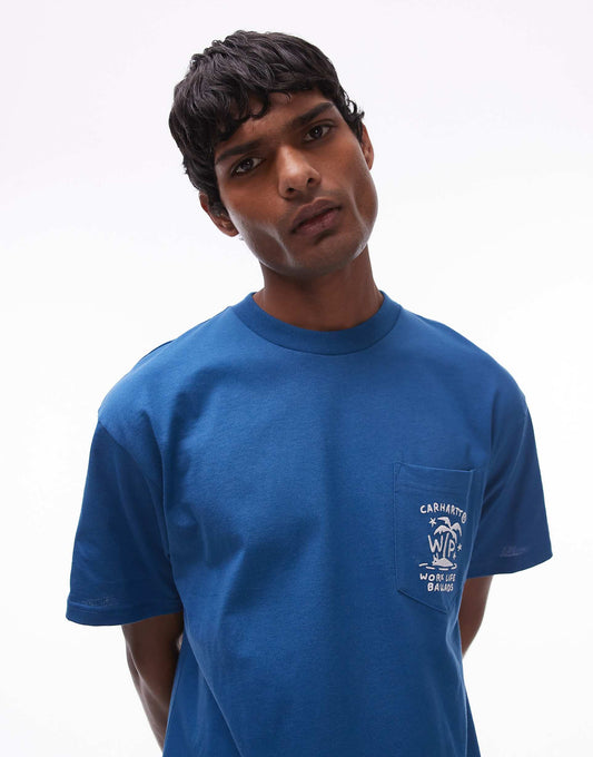 Short Sleeve Fragments Pocket T-Shirt