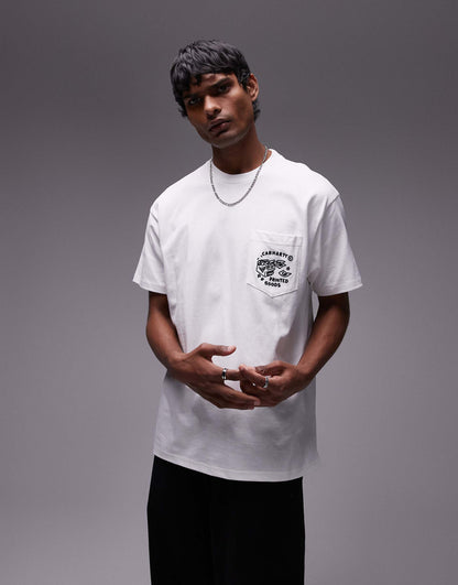 Short Sleeve Fragments Pocket T-Shirt