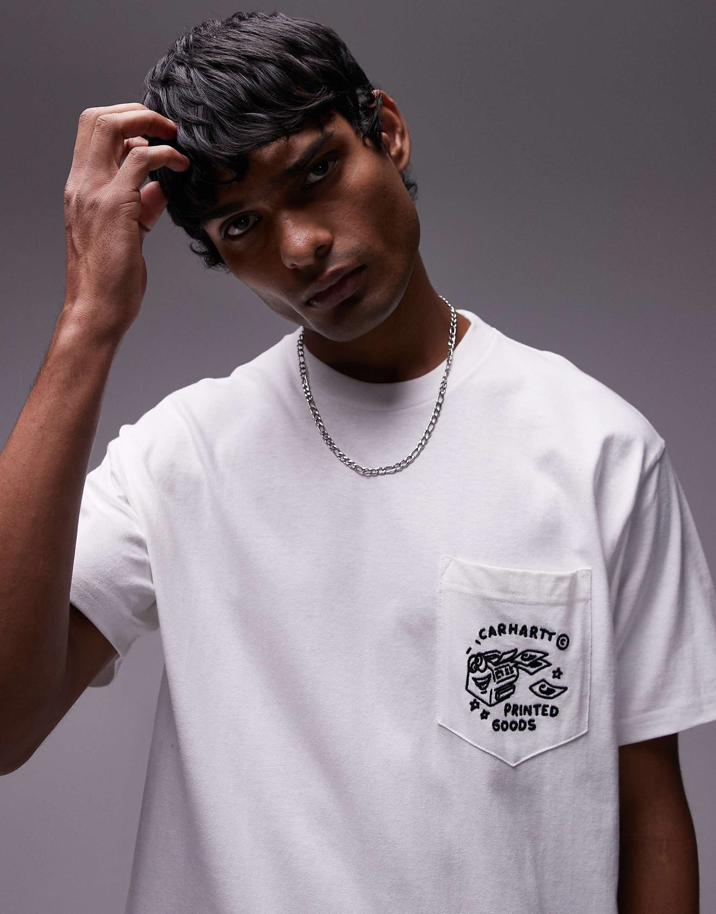 Short Sleeve Fragments Pocket T-Shirt