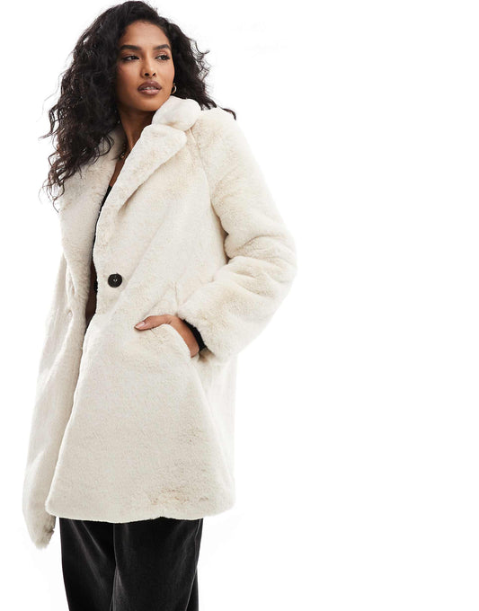 Soft Faux Fur Coat
