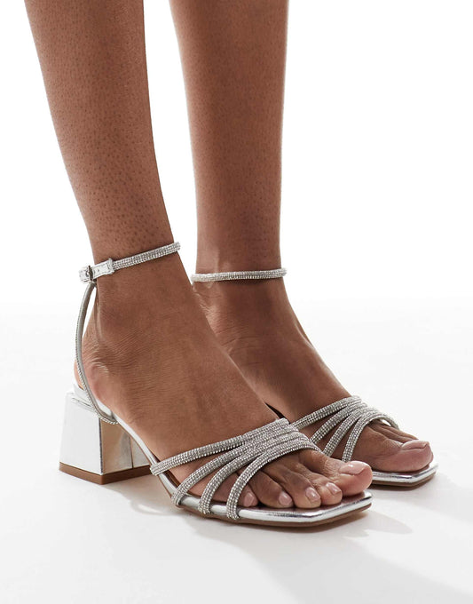 Hippo Strappy Block Heeled Sandals