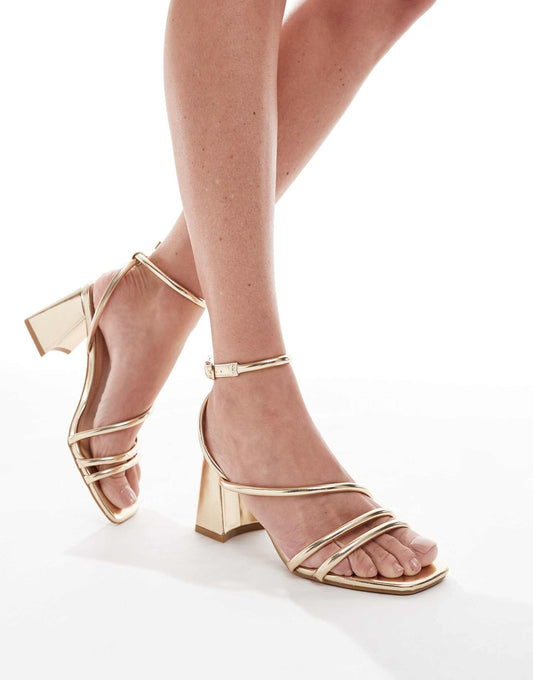 Dandelion Strappy Block Heeled Sandals