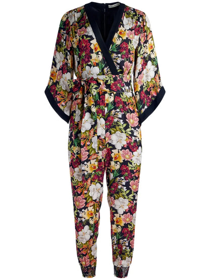 Walda Flowy-Sleeve Wrap Jumpsuit
