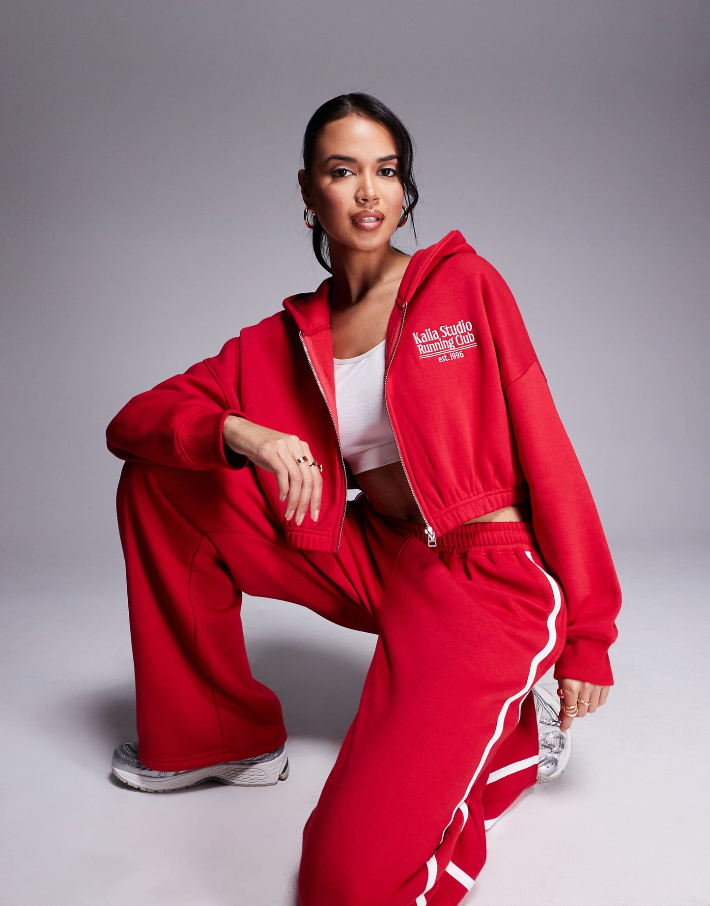 Studio Running Club Cropped Zip Up Hoodie Co-Ord